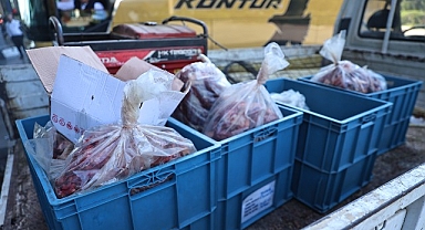 Antalya otogarında 270 kilo uygunsuz taşınan et bulundu